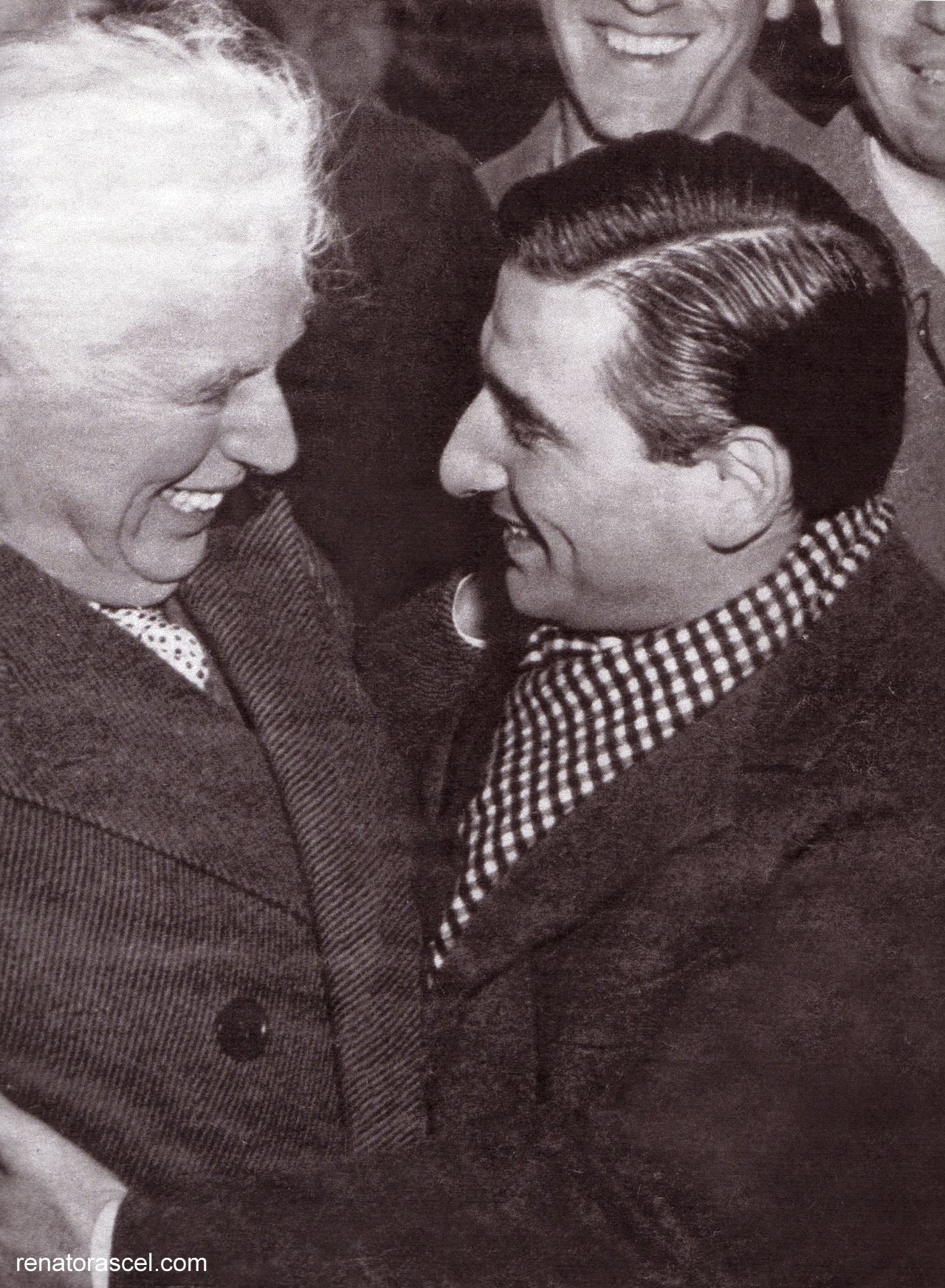 Rascel incontra Chaplin a Roma 1952